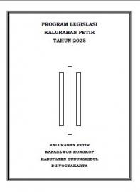 PROGRAM LEGISLASI KALURAHAN PETIR TAHUN 2025